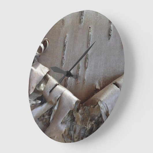 Curly Birch Bark Tree Rustic Grote Klok (Hoek)