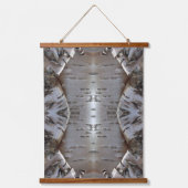 Curly Birch Bark Tree Rustic Hangend Wandkleed (Voorkant)