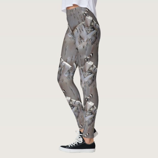 Curly Birch Bark Tree Rustic Leggings (Links)