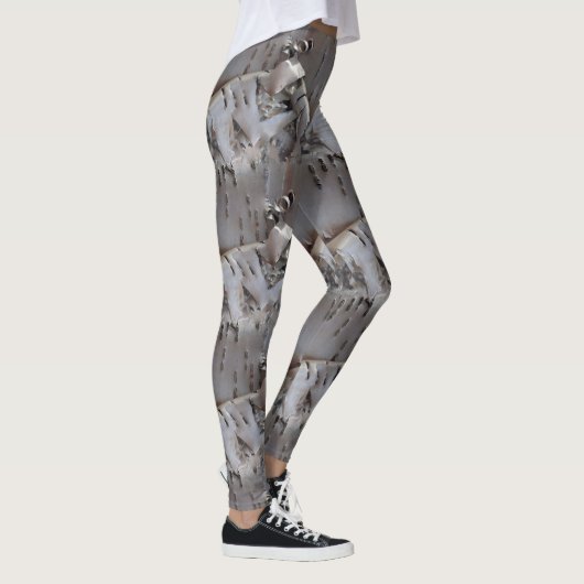 Curly Birch Bark Tree Rustic Leggings (Rechts)