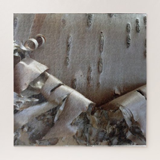 Curly Birch Bark Tree Rustic Legpuzzel (Verticaal)