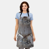 Curly Birch Bark Tree Rustic Schort (Gedragen)