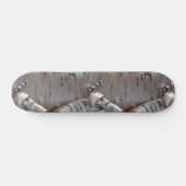 Curly Birch Bark Tree Rustic Skateboard (Horizontaal)