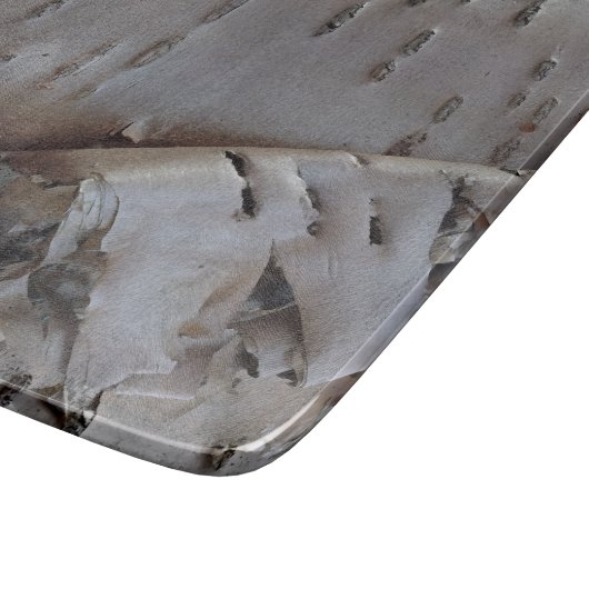 Curly Birch Bark Tree Rustic Snijplank (Hoek)