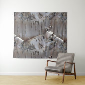 Curly Birch Bark Tree Rustic Wandkleed (In Situ (horizontaal))