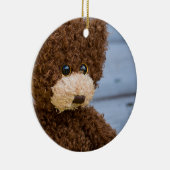 Curly Brown Teddy Bear Keramisch Ornament (Rechts)