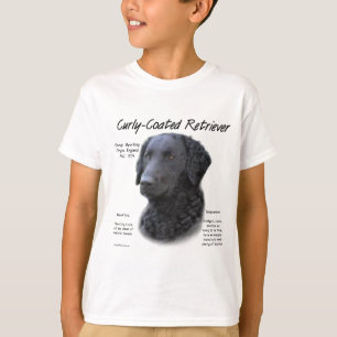 Curly-Coated Retriever Geschiedenis Ontwerp T-shirt