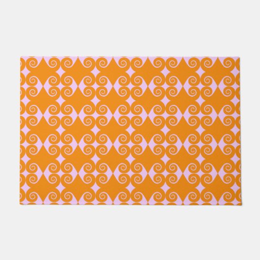 Curly Diamond Pattern Deurmat (Voorkant)