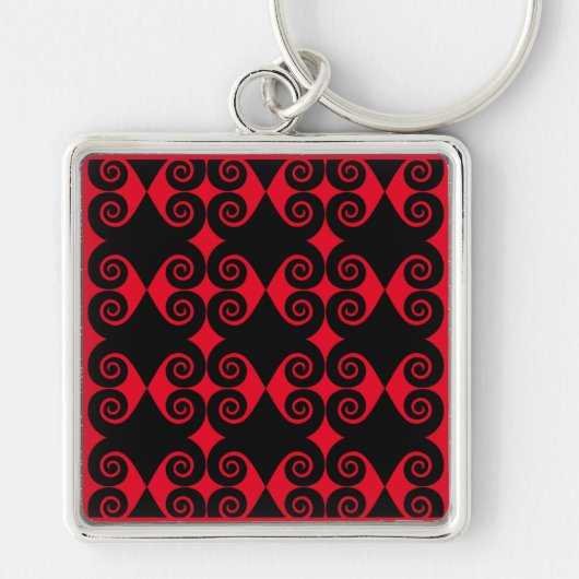 Curly Diamond Pattern Sleutelhanger (Voorkant)