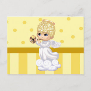 Curly Hair Angel Briefkaart