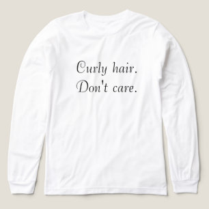 Curly Hair geeft er niet om Tri-Blend Shirt