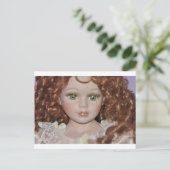 Curly Haired Doll Briefkaart (Staand voorkant)