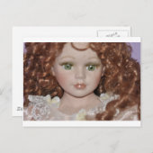 Curly Haired Doll Briefkaart (Voorkant / Achterkant)