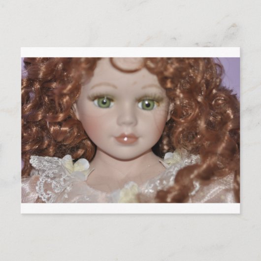 Curly Haired Doll Briefkaart (Voorkant)