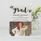 Curly het Afstuderen van de Foto van het Manuscrip Kaart (Staand voorkant)