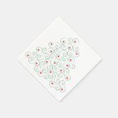 Curly kerstboom White Servetten (Hoek)