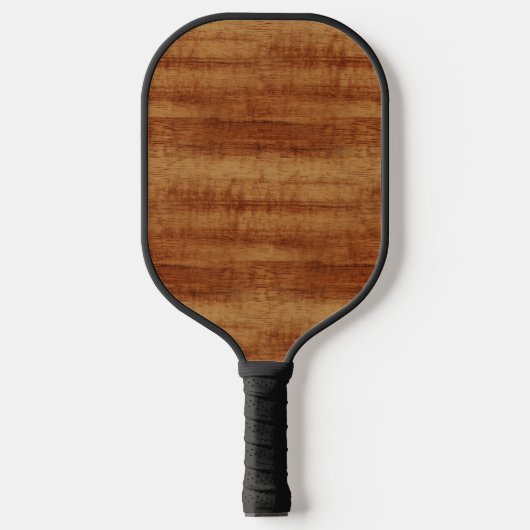 Curly Koa Acacia Wood Grain Kijk Pickleball Paddle (Voorkant)