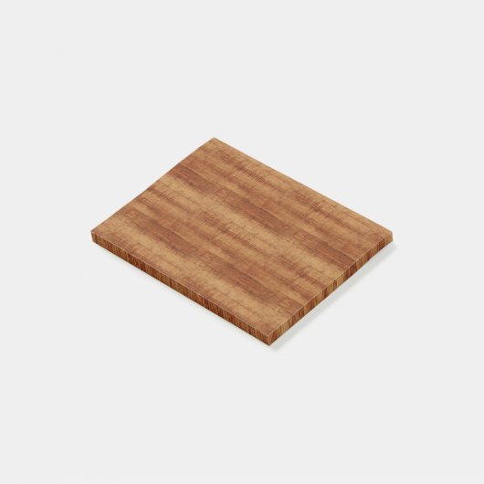 Curly Koa Acacia Wood Grain Kijk Post-it® Notes (Schuin)
