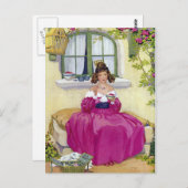 Curly Locks wil dat je mijn neursery ritme bent Briefkaart (Voorkant / Achterkant)