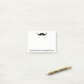 Curly Mustache Post-it® Notes (Op bureau)