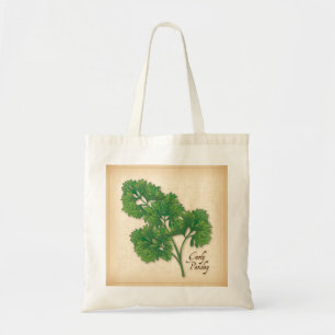 Curly Parsley Herb Tote Bag