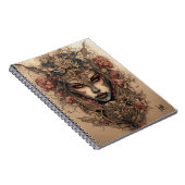 Curly Princess Woman Spiral Notitieboek (Rechterzijde)