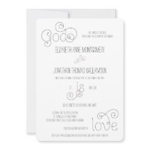 Curly Script God is Love Christelijk Wedding