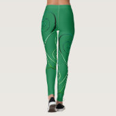 Curly Shamrock St. Patrick's Green Leggings (Dos)