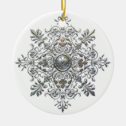 Curly Snowflake Ornament (Voorkant)