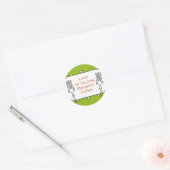 Curly vorken retro decoratief voedselcadeau label  (Envelop)