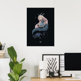 CURLY WAVES GEIT van Alexandra Dikaia Poster
