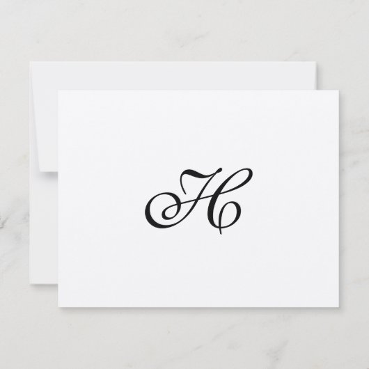 Curly Willow Wedding Carte de réponse RSVP (Dos)