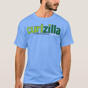 Curlzilla Curling as a Service Logo T-shirt