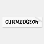 CURMUDGEON BUMPERSTICKER (Voorkant)