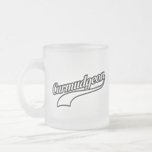 Curmudgeon Frosted Glass Coffee Mug