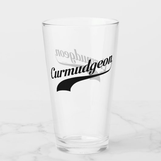 Curmudgeon Glas (Achterkant)