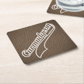 Curmudgeon Vierkante Kartonnen Onderzetter (Schuin)