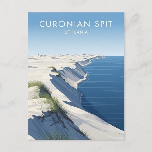 Curonian Spit Lithuania Travel Briefkaart (Voorkant)