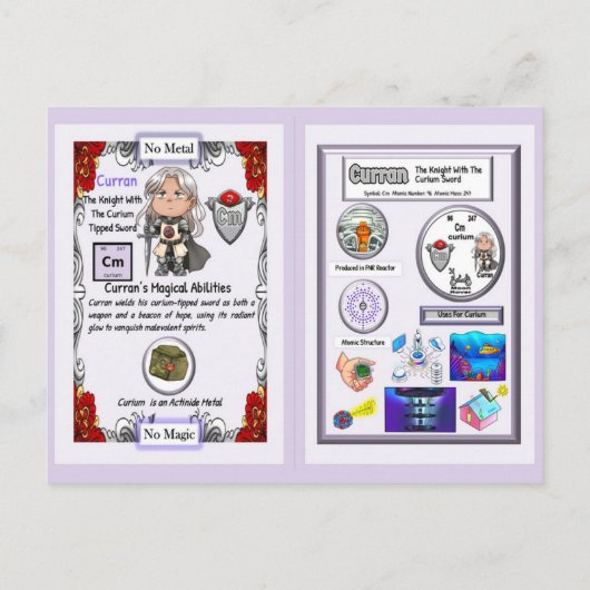 Curran - Knight Curium Sword Briefkaart (Achterkant)