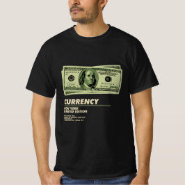 Currency Limited Edition – Retro geld esthetiek T-shirt