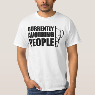 Currently Avoiding People Minimalist Introvert T-shirt