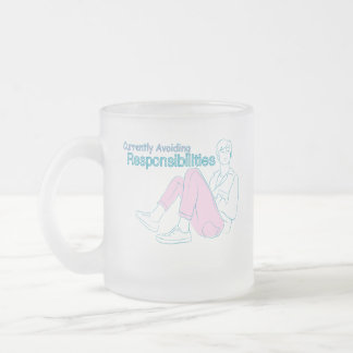 Currently Avoiding Responsibilities | Funny Minima Matglas Koffiemok