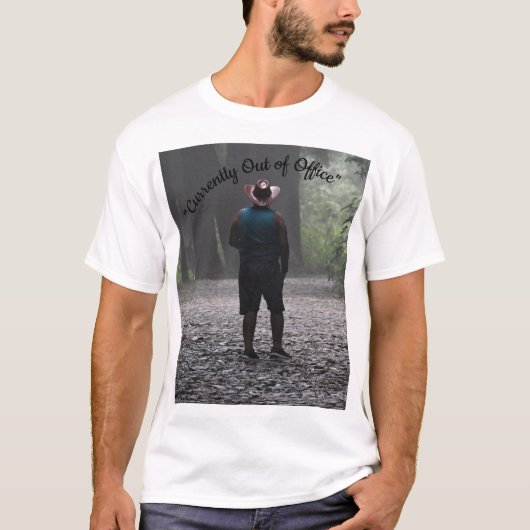 Currently Out of Office Minimalist Travel T-Shirt (Devant)