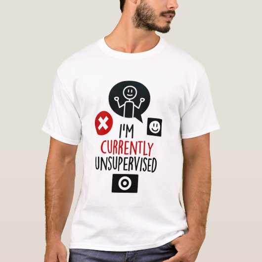 Currently Unsupervised Mens T-shirt (Devant)