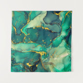 Currents of translucent hues, snaking metallic swi wandkleed (Voorkant)