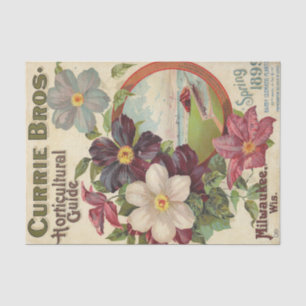 Currie Bros Tuinbouwgids, Vintage 1899 Tissuepapier