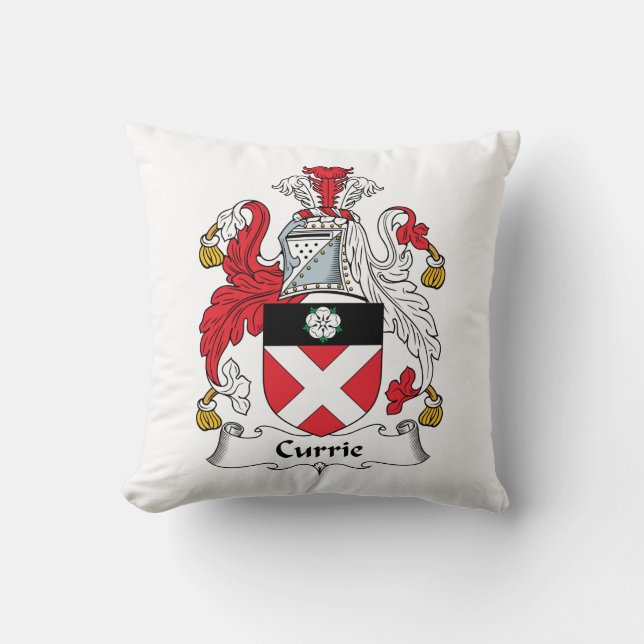 Currie Family Crest Kussen (Voorkant)