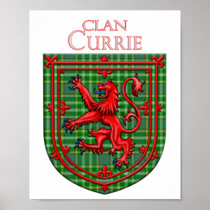 Currie Tartan Scottish Play Lion Rampant Poster
