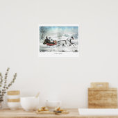 Currier & de Lithograaf van Ives: DE WEG, WINTER Poster (Keuken)