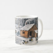 Currier en Ives "a Home in the Wilderness" Mok (Voorkant rechts)